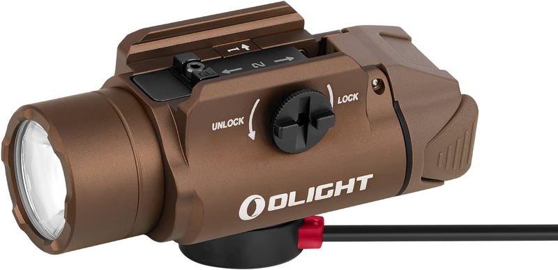 OLIGHT PL-3R Valkyrie Rechargeable Tactical Light, 1500 Lumens Rail-Mounted Weaponlight, LED Flashlight with Built-in Battery, Rail Locating Keys for 1913 Picatinny, GL Style - Image 1